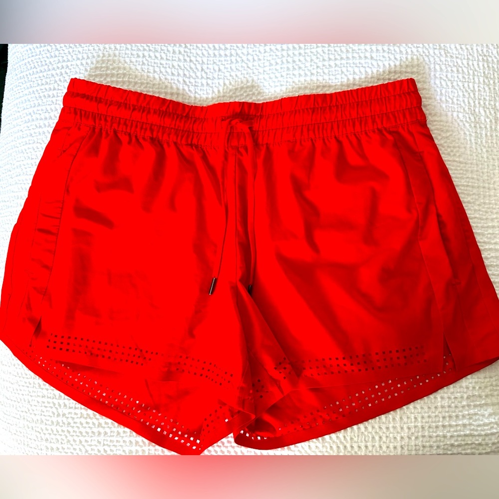 Athleta Tomato Red Shorts size 12